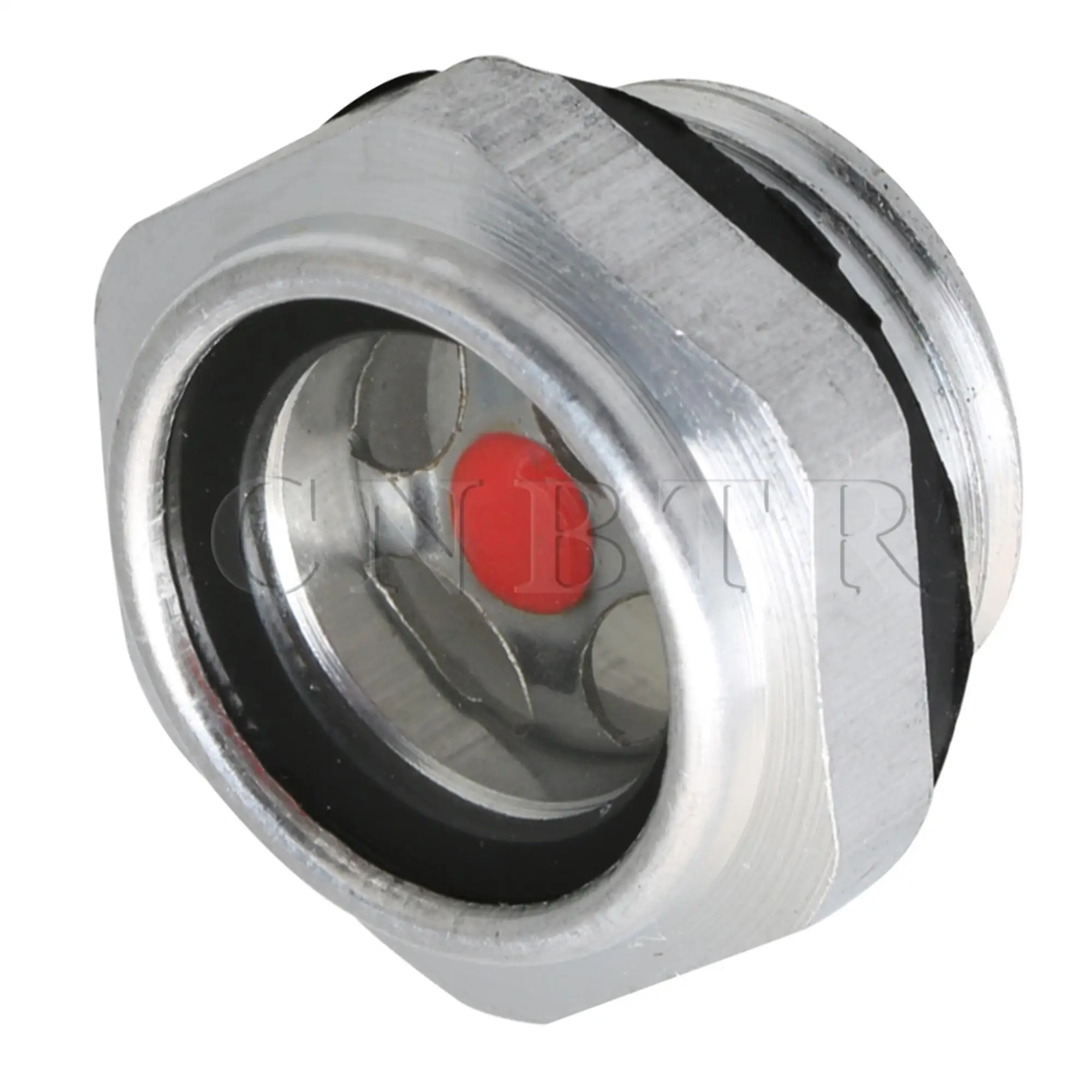 CNBTR 4Pcs Oil Level Gauge Sight Glass G1/2 Male Threaded AL Air Compressor Fitting