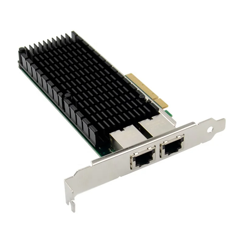 PCIe X8 to Dual port 10GbE RJ45 Server NIC Network Card PCIE 10 Gigabit Ethernet server card X540 10000M PCI Express 8X LAN 10G