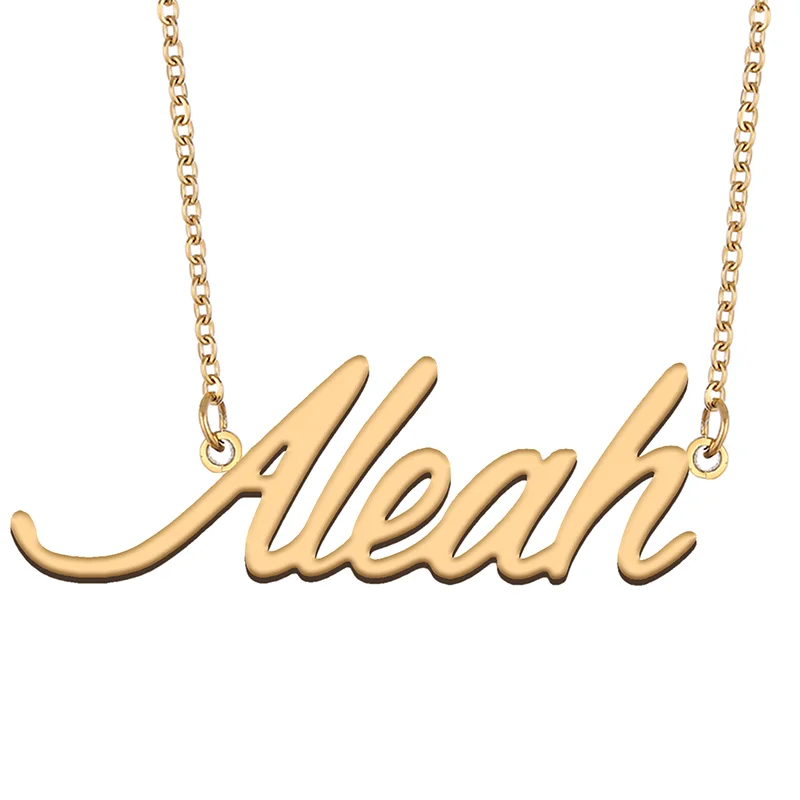 

Necklace with Name Aleah for His Her Family Member Best Friend Birthday Gifts on Christmas Mother Day Valentine's Day