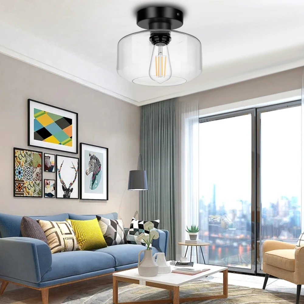 

Modern Ceiling Lights Indoor Lighting Suspension Luminaire For Living Room Semi Flush Mount Ceiling Chandelier For Bedroom