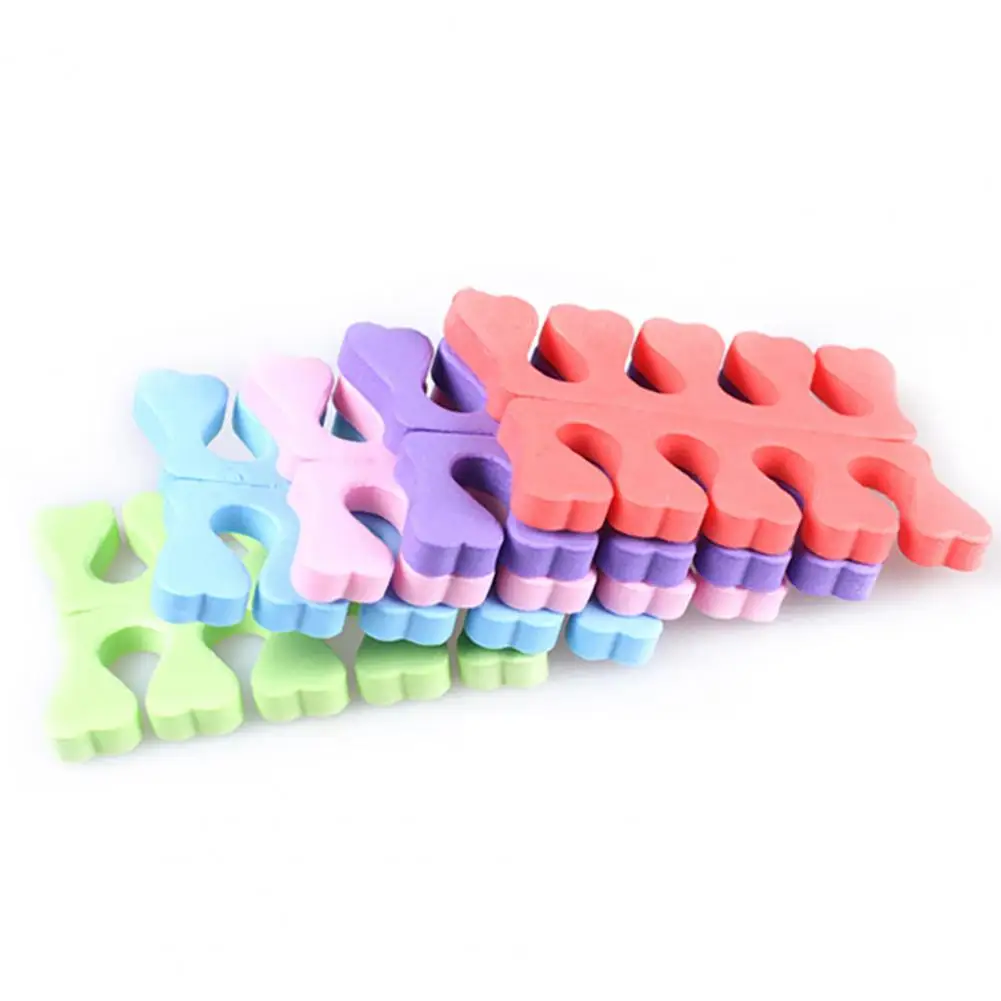 10Pcs Zachte Spons Tussen Teen Separator Vingers Voeten Voor Pedicure Scheiding Gereedschap