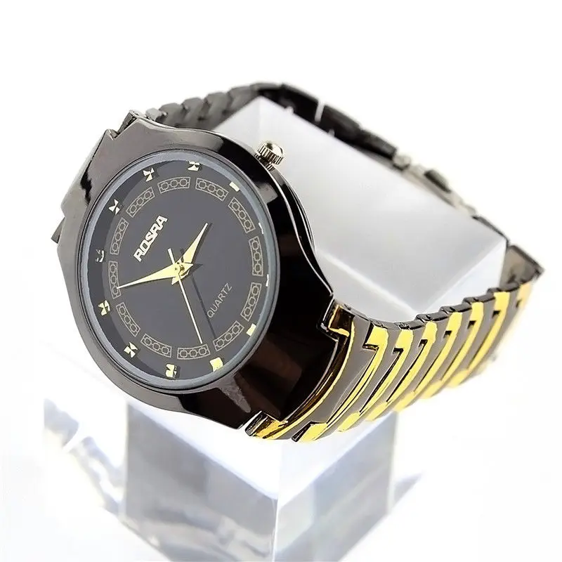 Fashion Luxury Business Men Watches Black Tungsten-like Steel Quartz Watches Men and Women Unisex Thin Watch Reloj Hombre 2020