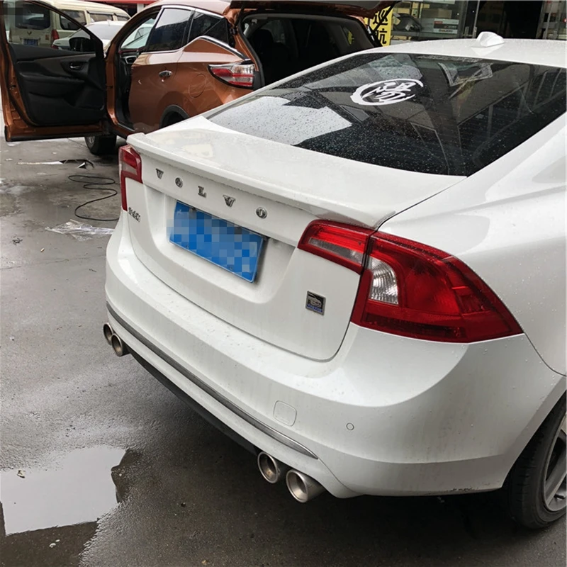 For Volvo S60 Spoiler ABS Material Car Rear Wing Primer Color Rear Spoiler For Volvo S60 s60l S60L Spoiler 2012-2017