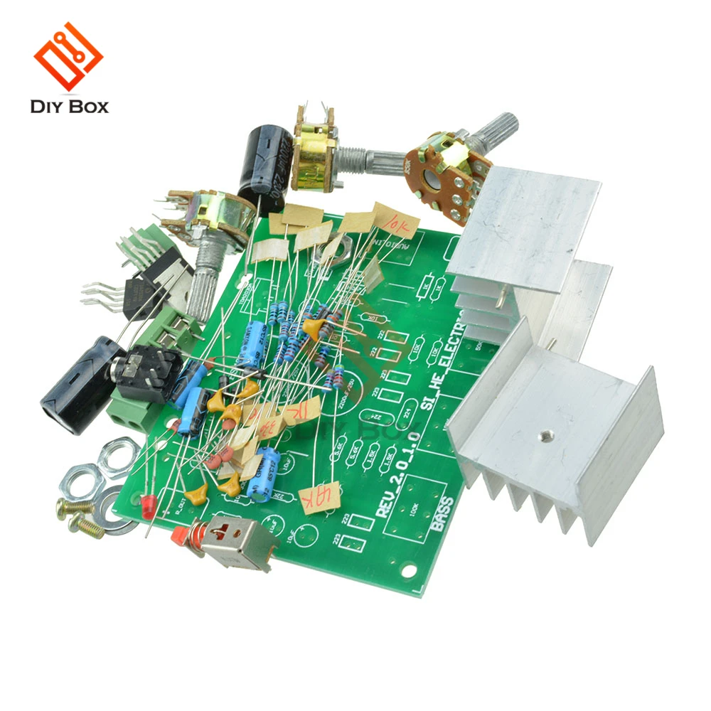 TDA2030A Hifi-Audio-Verstärker-Modul Stereo-AMP AC 12V Dual-Kanal 15W+15W DIY-Kit Elektronisches PCB-Board-Modul – Detail 3