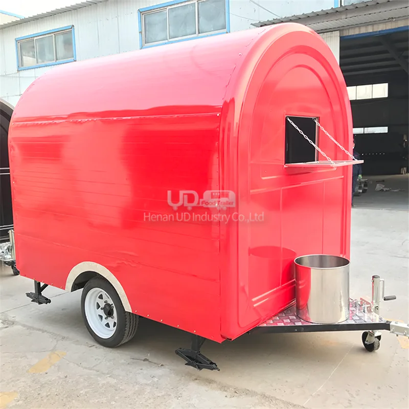 ミニサイズジュース朝食バー食品カートホットドッグトラック高速食品キオスク