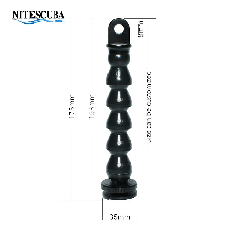 Nitescuba Diving Cold Hot Shoe Snake Arm Flashlight Loc Line Flex Light Arm Ys Adapter Strobe Light Tg6 5 Fotografia podwodna