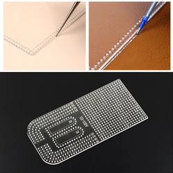 NUBECOM Acrylic Punching Positioning Drilling Ruler Round Hole Punches Tool Leather Craft Patchwork Calculation Template Stencil