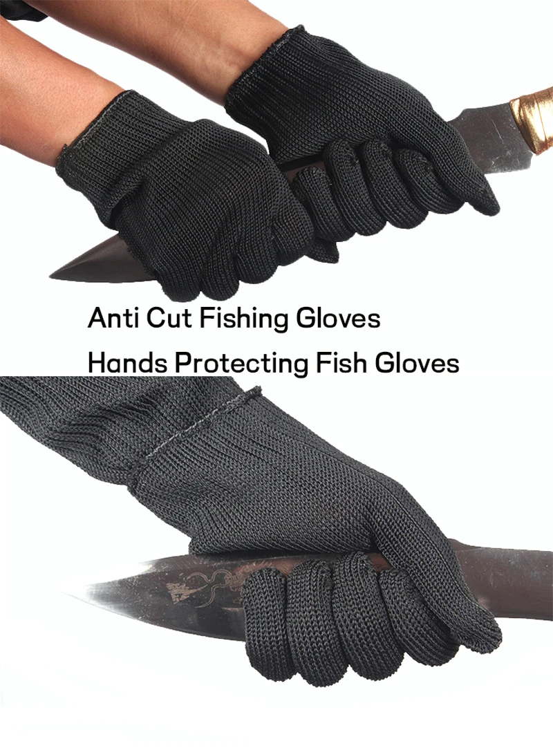 1 Pair Anti Cut Fishing Gloves Hands Protecting Fish Gloves Strong Saltwater Fishing Tackle Accessories for Men and Women