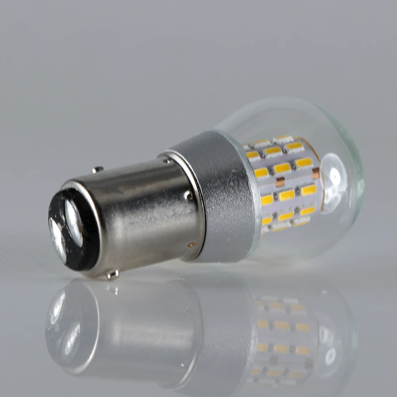 Led Interni Auto 12V BAY15D 1157 P21/5W S25 4W Clear Glass Lamp Car Brake Tail Bulb Auto Indicator Light Red Yellow White 12 V