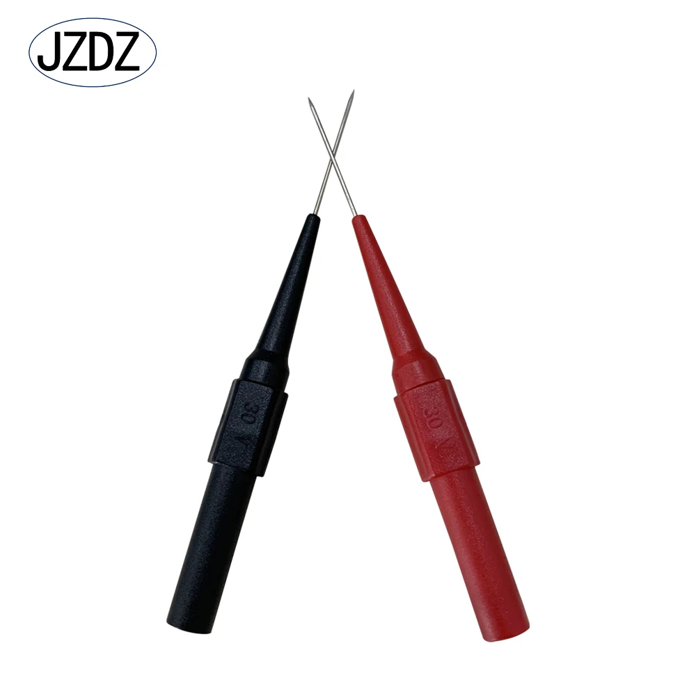 JZDZ 2pcs 0.7mm Test Probe Needle  Mul-timeter Stainless Puncture Back Probe 4mm Auto repair tool J.30009