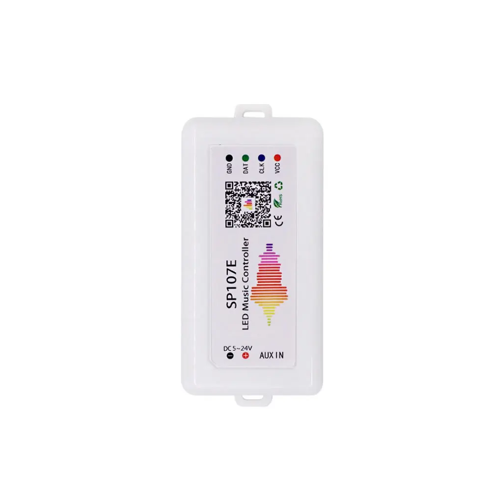 SP107E LED Driver Controller Bluetooth Pixel IC SPI Music By Phone Application For WS2812B WS2811 WS2813 SK6812 Strip DC5-24V