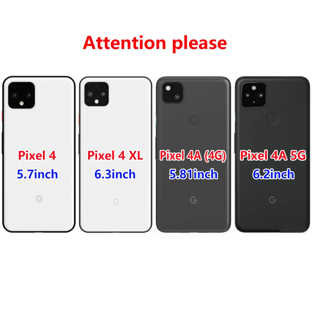 For Google Pixel 4 Case Phone Back Cover For Google Pixel 4A 4G 5G Case For Google Pixel 4 XL Case Pixel4 4 a 4XL black tpu case