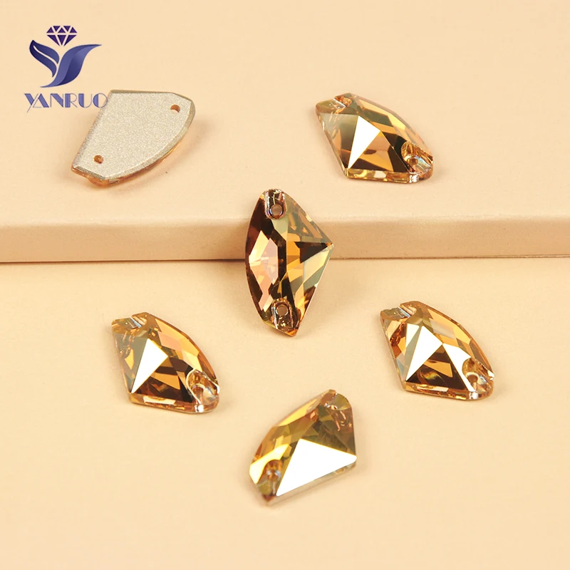 YANRUO 3256 Galactic Sunshine AAAAA Sewn Rhinestones Flatback Cabochons Sewing Diamante Crystal Stones For Making Crafts