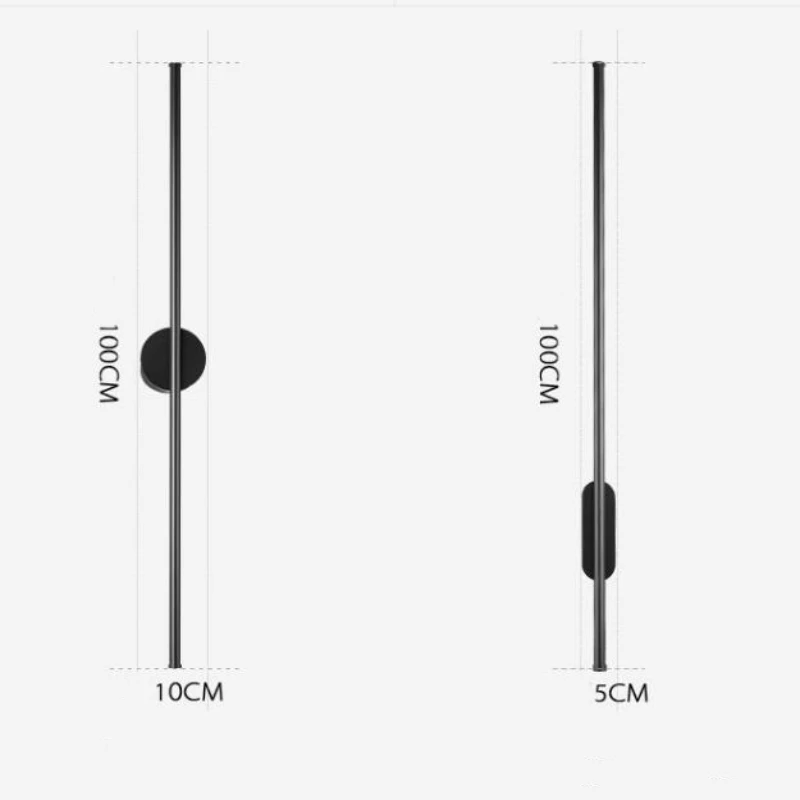 

Светодиодный настенный светильник в скандинавском стиле, длинный настенный светильник для дома, спальни, гостиной, поверхностное крепление на диван, настенное бра, осветительный прибор