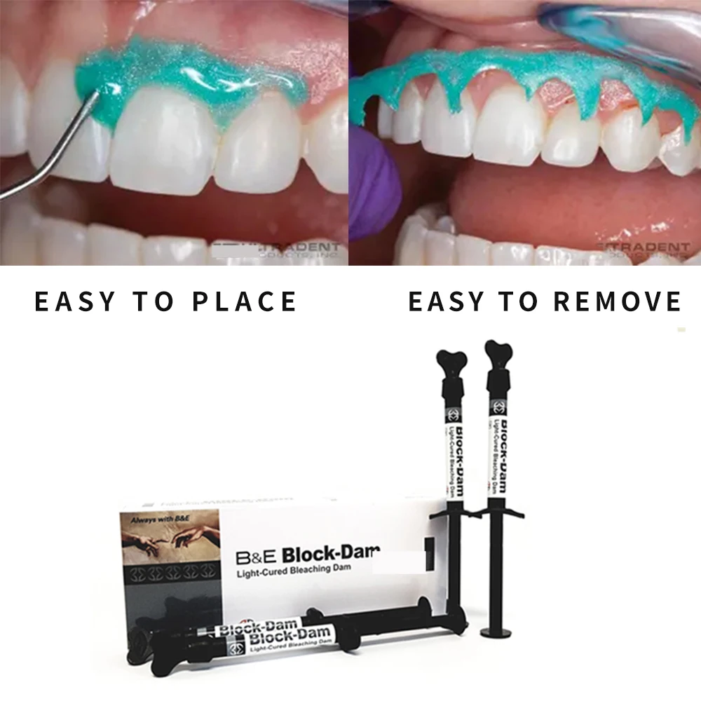 Bleaching Dam Block Light Curing Resin Barrier For Isolating Tissue teeth whitening Gingival Gum Protector Dental supplies