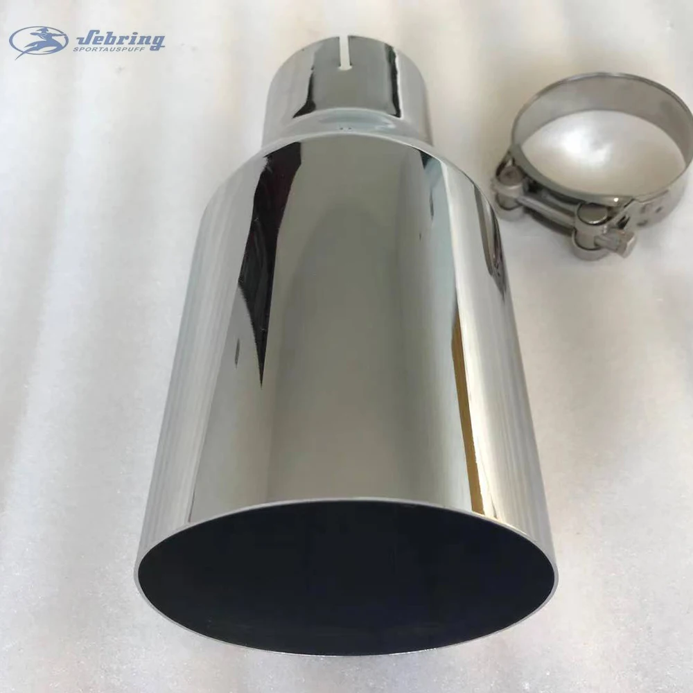 Stainless steel vehicle refitting universal exhaust car muffler tail throat Car modification for b-mw e90  exhaust tip w222 pipe