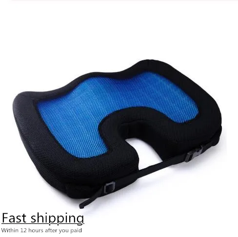 Quality New Design U-Shape Silicone Gel Coccyx Protect Memory Foam Summer Cool Seat Office/Chair /Car/ Wheelchair  Cushion