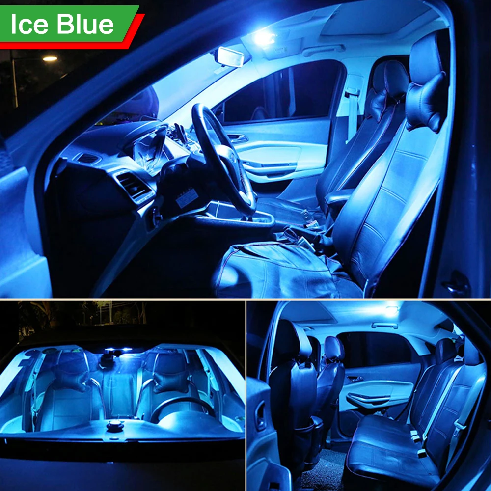 7pcs Car LED Reading Light For Toyota Sequoia 2008 2009 2010 2011 2012 2013 2014 Interior Dome Trunk Lamp Decoration Accessories