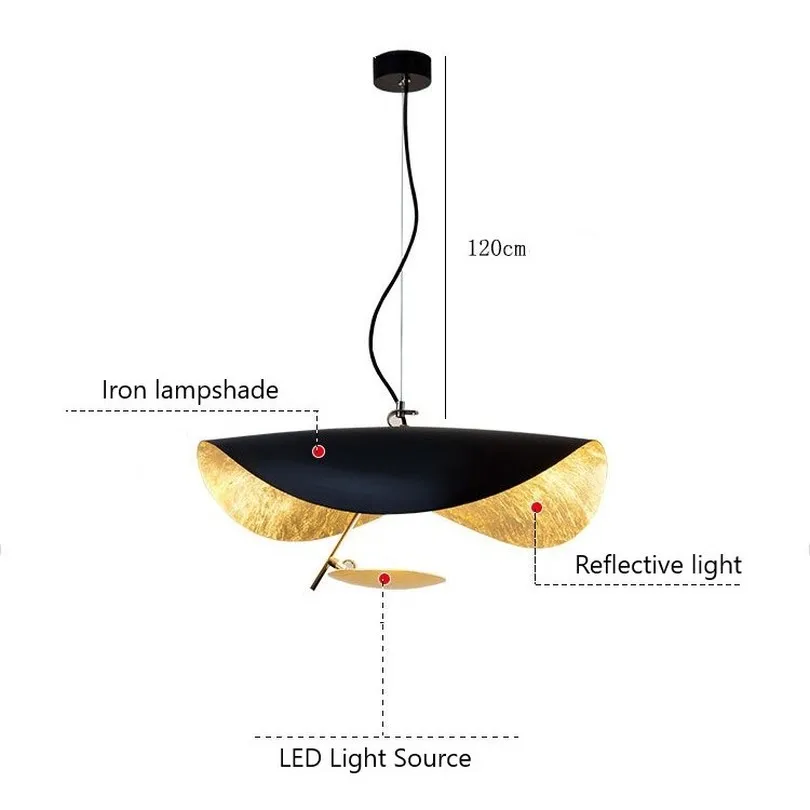 Imagem -06 - Luminária Pendente em Forma de Disco Voador Estilo Pós-moderno Decoração de Casa com Lâmpada de Led para Sala de Estar Restaurante e Cozinha