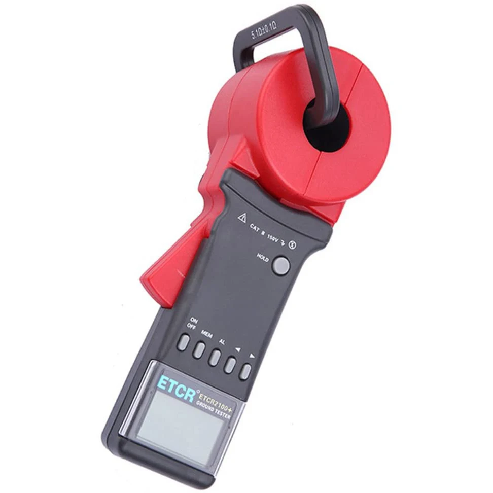 Clamp-on Ground Resistance Tester Meter Digital Clamp Earth Resistance Tester With Alarm Range 0.01-1200ohm 99Sets Stored Data