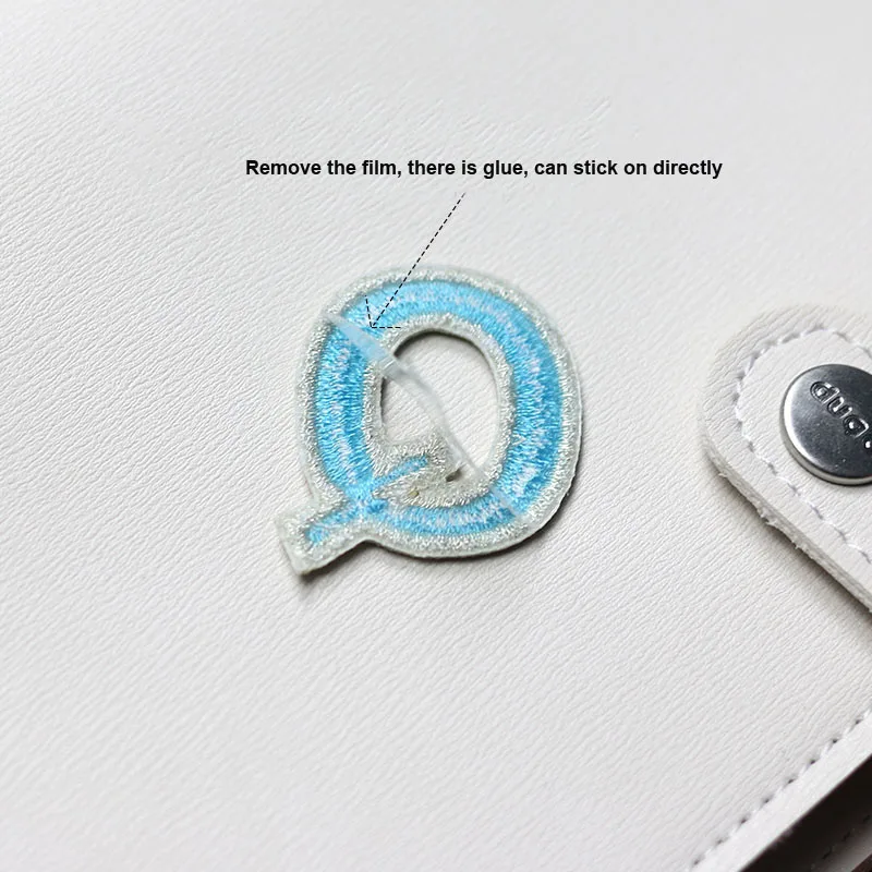 Fashion English Letters Alphabet Embroidered Patches Applique Iron On Letters For Clothes Shoes Bags Application For Kids Name