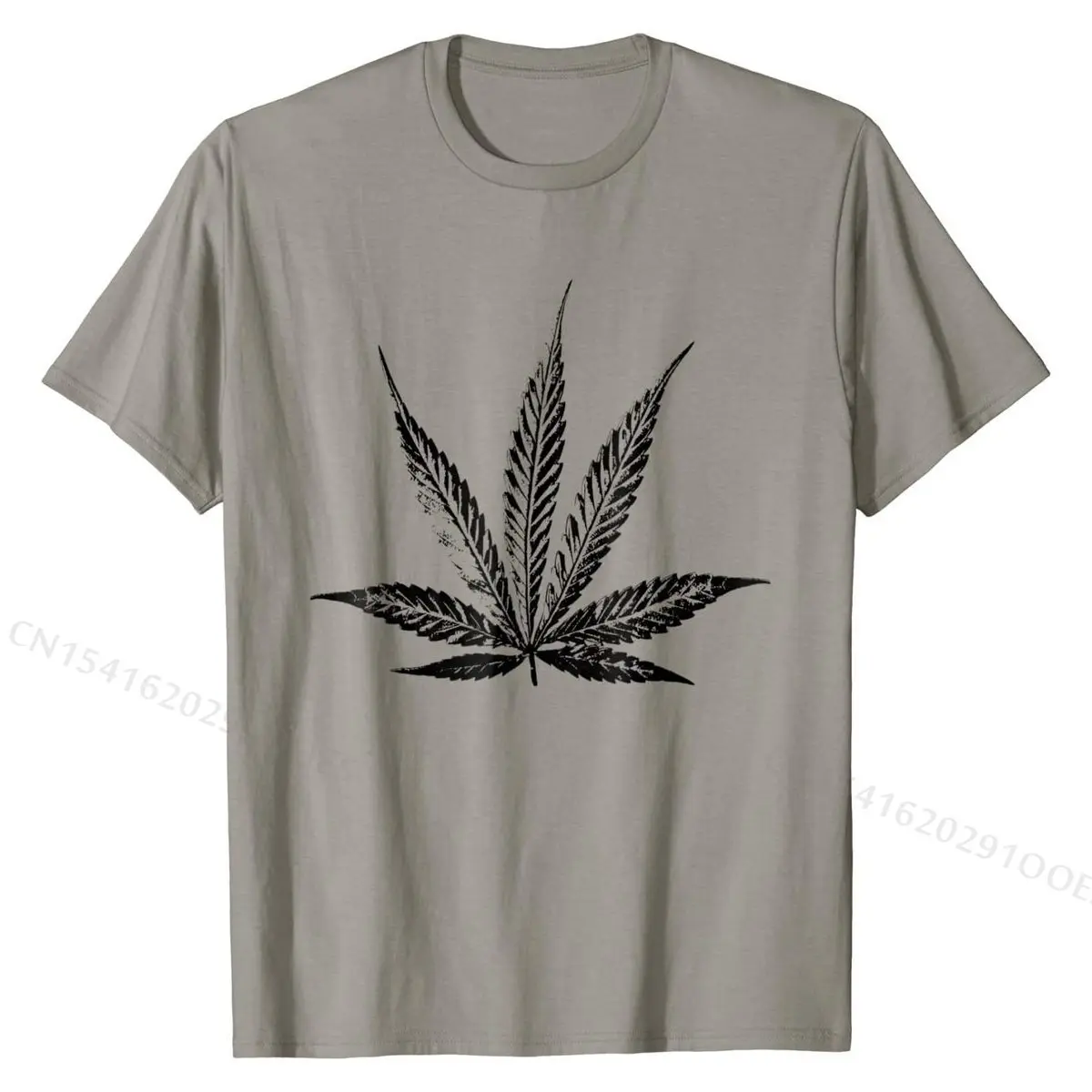 

THC POT LEAF INK STAMP Cannabis Medical T-Shirt Tshirts Party Classic Cotton Tees Printed for Men