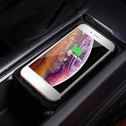 Cargador inalámbrico para coche, cargador de teléfono, placa de carga rápida, placa de carga para Volvo XC90 S90 V90 XC60 S60 V60 C60