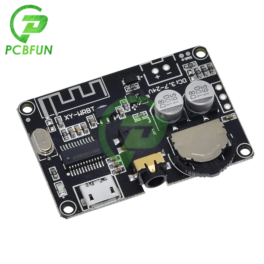 DC 3.7V-24V 12V Bluetooth 5.0 Stereo Audio Receiver Board Mp3 Lossless Decoder Wireless Stereo Music Module with Remote Control