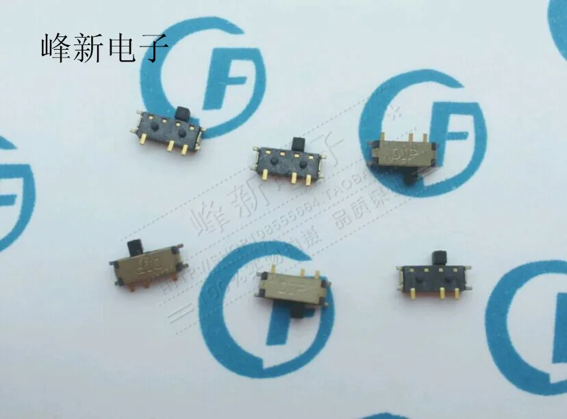 5Pcs Taiwan MSS3-V-T/R Smd 7P Tuimelschakelaar Zeven-Voet 2-Gear Schakelaar MP3/4 Schuifschakelaar Vergulde