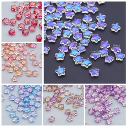 50/100Pcs Mixed AB Gradient Color Star Czech Glass Beads For Jewelry Making Handmade Necklace Bracelet Earrings Diy Accessory
