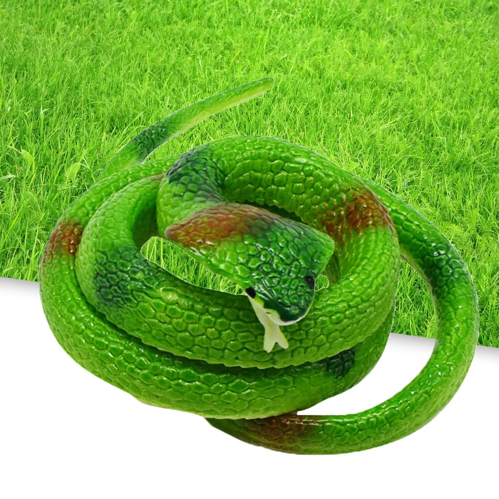 Squishy Animal Toy Educational Learning Toys New Rubber Snake Toys Snakes Party Bag Fillers Halloween Prop Joke Soft Hot