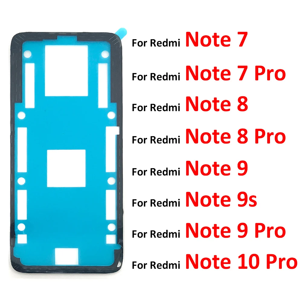 Back Battery Cover Door Sticker Adhesive Glue Tape For Xiaomi Mi 8 9 10 Mi8 Mi9 Mi10 10T Lite Pro A3 Redmi Note 7 8 9 9s 10 Pro