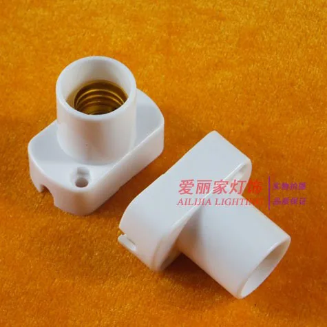 

3pcs 30pcs E14 Socket White Rectangle Shell E14 Lamp Holder For LED Light, No Greater Than AC250V 60W
