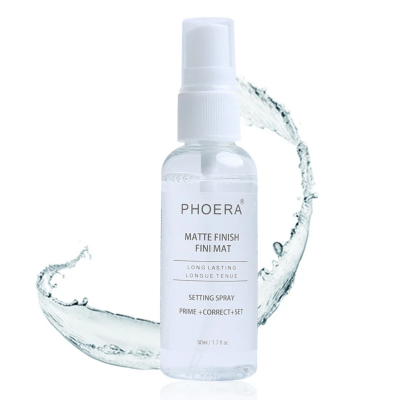 PHOERA Makeup Matt Bottle Setting Spray Moisturizing Oil-control Long Lasting Natural Makeup Fix Foundation Make Up Spray FW65