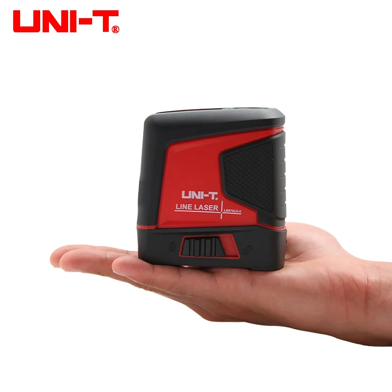 UNI-T LM570LD-II Self-Leveling Laser Level 2 Line Green Laser Leveler Vertical Horizontal Cross Line Construction Measuring Tool