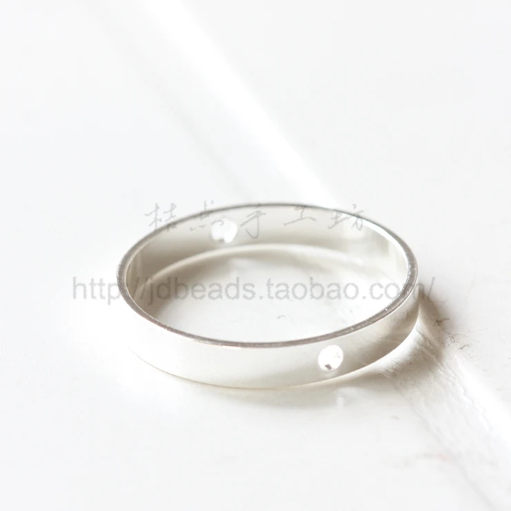 Element do rękodzieła - Okrągła oprawa z litego mosiądzu - Ogniwo - Pierścień 26x4mm (3331C) — zdjęcie 3