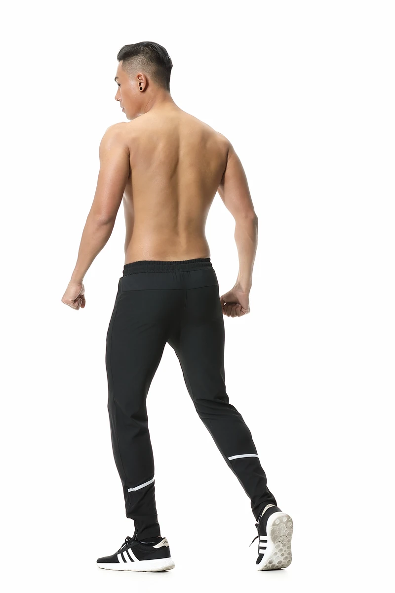 Men Sports Running Pants zipper pocket Athletic Football Soccer pant Training sport Pants Legging jogging Gym Trousers