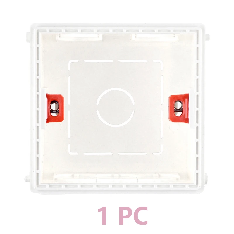 Montage Doos Cassette Schakelaar Stopcontact Junction Box Verborgen Verborgen Interne Montage Doos Soort Binnen Doos 86Mm * 86Mm wit