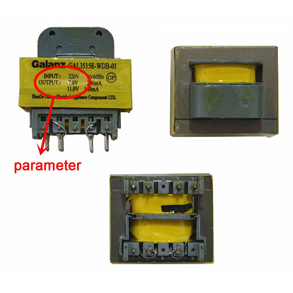 GAL3515E-WDB-01 220V Mikrowellen-Transformator 11V 7V gut funktioniert