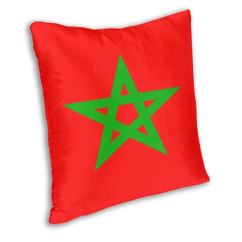 Flag Of Morocco Cushion Cover Double-sided Print Moroccan Patriotic Floor Pillow Case for Sofa Custom Pillowcase Home Decoration