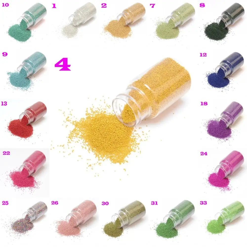 Jewelry Findings Diy 1 bottle（50gram）0.7mm Micro No Hole Glass Seed Beads Embellishment Scrapbooking