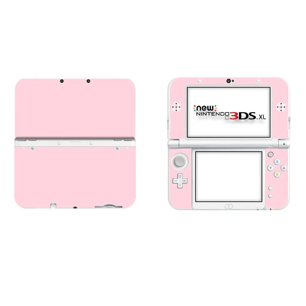 Pure Pink Color Full Cover Decal Skin Sticker for NEW 3DS XL Skins Stickers for NEW 3DS LL Vinyl Protector Skin Sticker