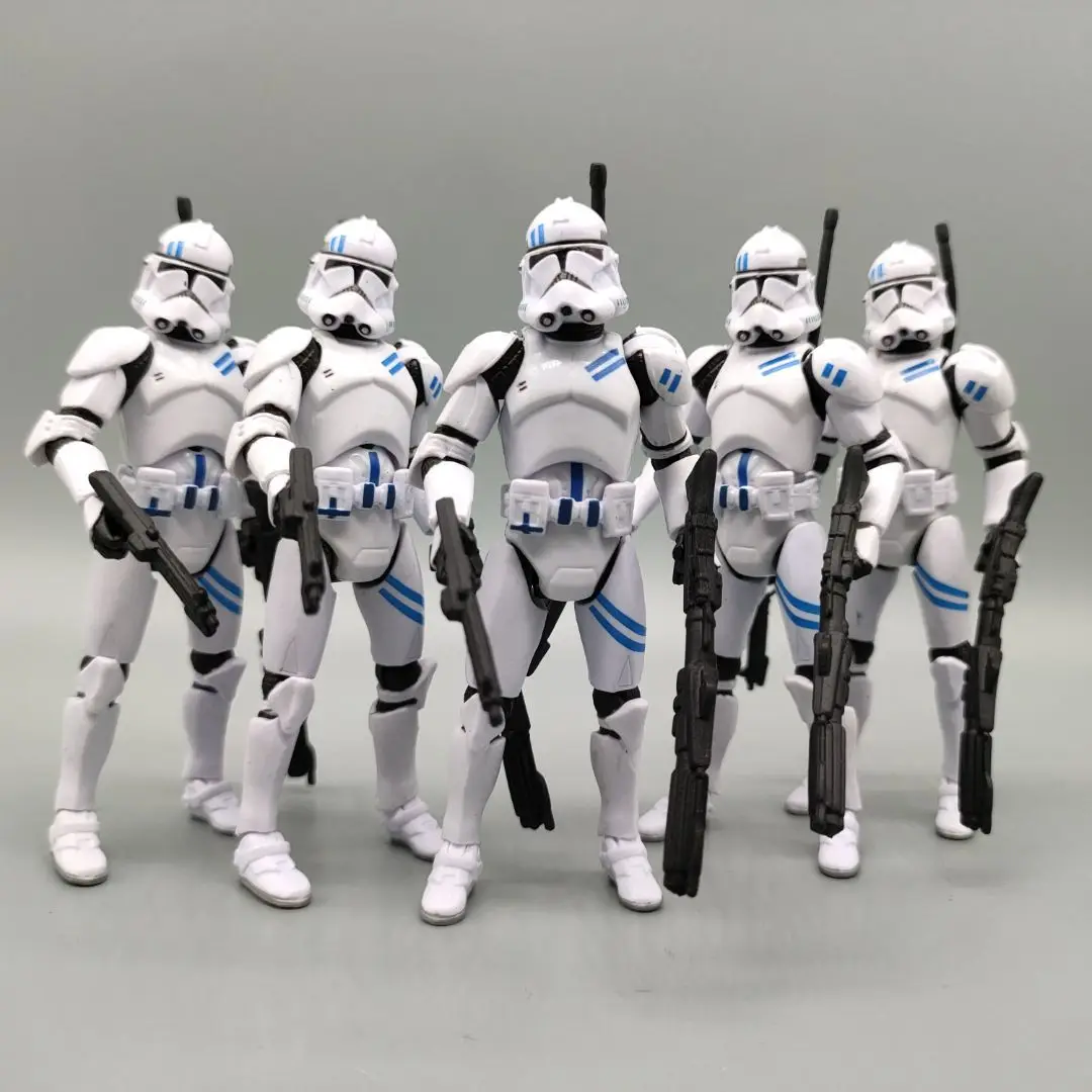 Lot of 5 Star Wars Legacy Fifth Fleet Sercurity Clone Trooper 3.75