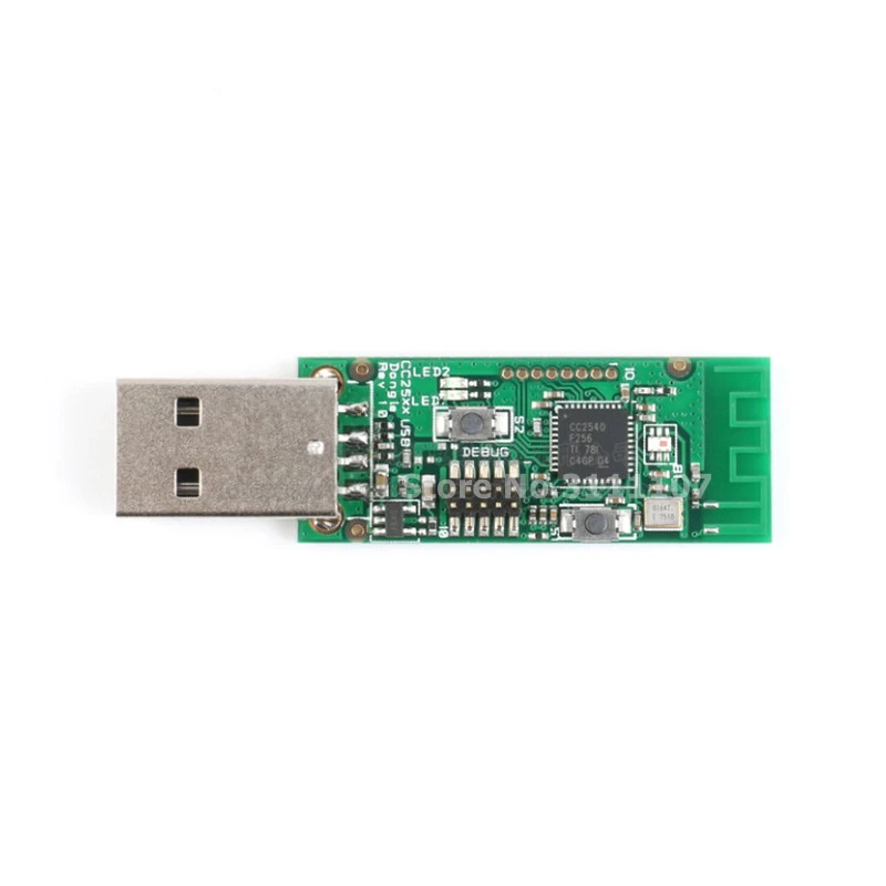 CC2540 Bluetooth 4.0 BLE Adapter USB Wireless I/O IO Ports Protocol Analysis BTool Packet Sniffer Board Debug Pin 1Mbps Module