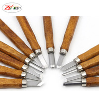 5pcs 8Pcs 10Pcs 12Pcs/set Mahogany carving tool Woodworking tools Hobby Arts Crafts Cutter Graver Sculpt Pottery Ceramic Clay