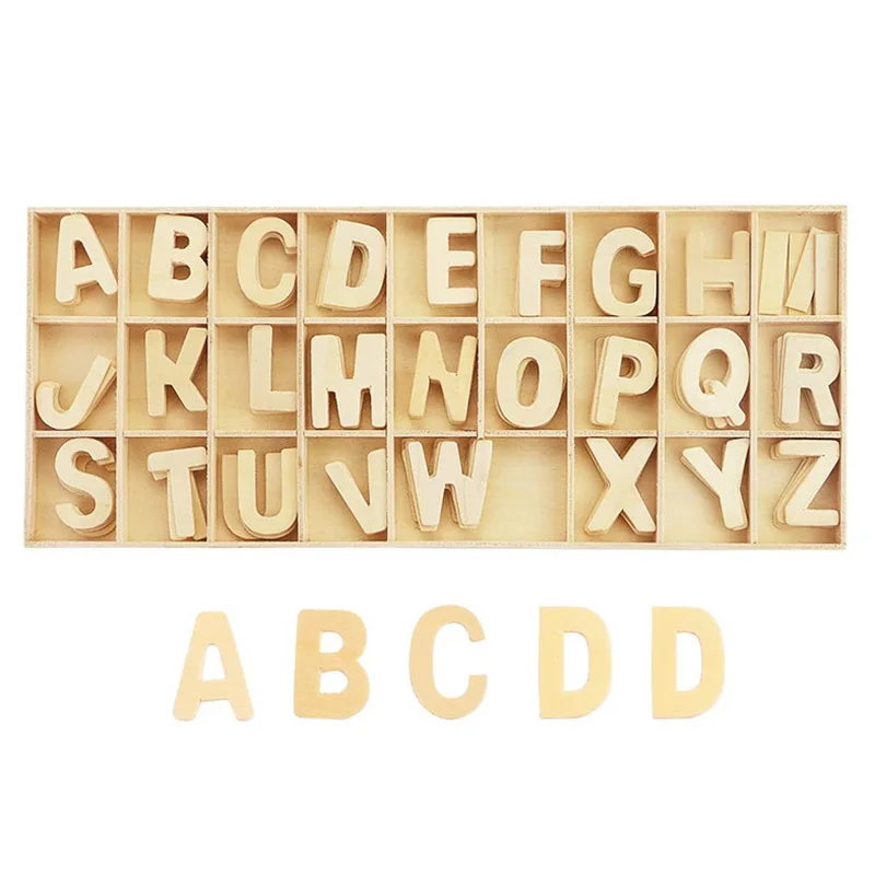 Wooden Letters Natural Alphabet Letters Numbers Name Design DIY Personalised Craft Wedding Birthday Xmas Party Home Decor