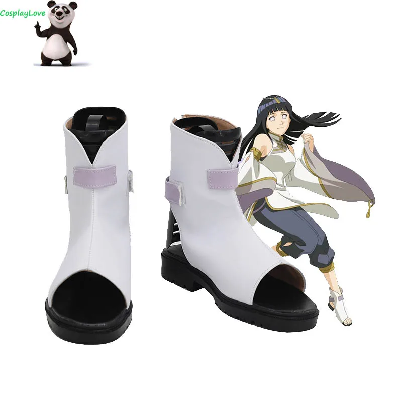 

CosplayLove Game Hyūga Hinata White Cosplay Shoes Long Boots Leather Custom Made