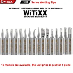 Japan WiT W800 Replaceable Tools Parts Ultra-Durable Unleaded Welding Tip for 900M 936 Internal Heat Type Soldering Iron