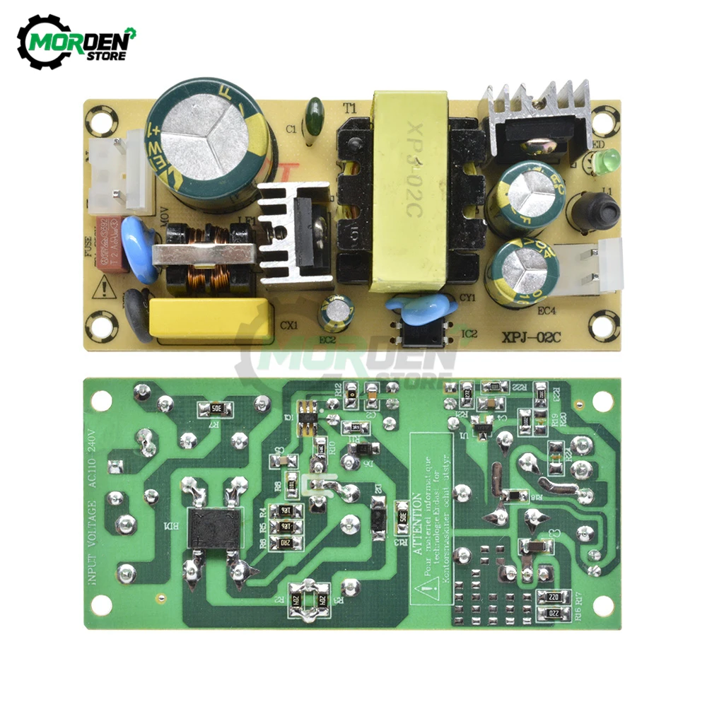 AC-DC O2C 12V 3A 02D 24V 1.5A 36W Switching Power Supply Module Bare Circuit 220V to 12V 24V Overload Board for Replace Repair