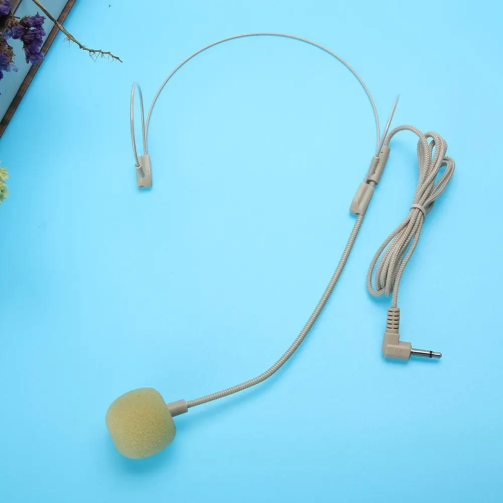 Невидимая гарнитура с микрофоном, головной микрофон для выступления учителя, гида, для сценических динамиков, усилителя голоса, ТВ